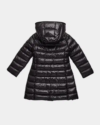 Moncler Girl 's Moka Shiny Puffer Coat, Size 8-14 | Thumbnail 2 Moncler Girl 's Moka Shiny Puffer Coat, Size 8-14 | Thumbnail 2