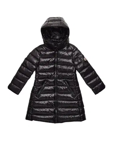 Moncler Girl 's Moka Shiny Puffer Coat, Size 8-14 | Thumbnail 1 Moncler Girl 's Moka Shiny Puffer Coat, Size 8-14 | Thumbnail 1