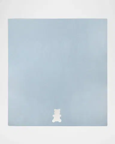 Sofia Cashmere Mongolian Cashmere Intarsia Bear Baby Blanket | Thumbnail 2 Sofia Cashmere Mongolian Cashmere Intarsia Bear Baby Blanket | Thumbnail 2