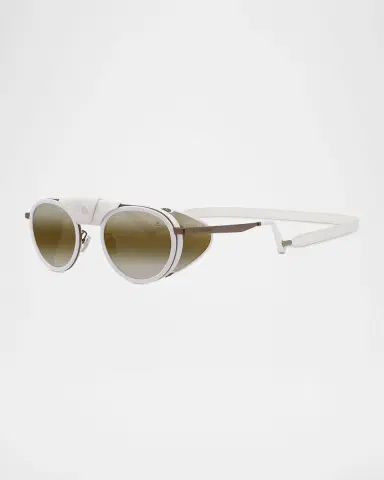 Vuarnet Men's Glacier 01 Titanium Round Sunglasses with Side Shields and Cord | Thumbnail 5 Vuarnet Men's Glacier 01 Titanium Round Sunglasses with Side Shields and Cord | Thumbnail 5