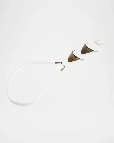 Vuarnet Men's Glacier 01 Titanium Round Sunglasses with Side Shields and Cord | Thumbnail 6 Vuarnet Men's Glacier 01 Titanium Round Sunglasses with Side Shields and Cord | Thumbnail 6
