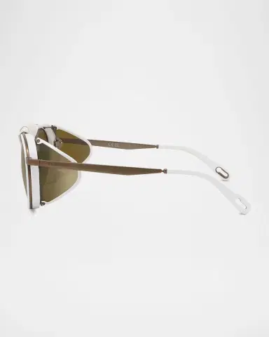 Vuarnet Men's Glacier 01 Titanium Round Sunglasses with Side Shields and Cord | Thumbnail 7 Vuarnet Men's Glacier 01 Titanium Round Sunglasses with Side Shields and Cord | Thumbnail 7