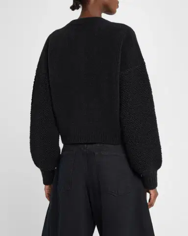 FRAME x Ritz Paris Mixed-Stitch Sweater | Thumbnail 3 FRAME x Ritz Paris Mixed-Stitch Sweater | Thumbnail 3
