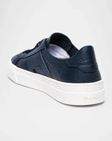 Santoni Men's DBS Leather Low-Top Sneakers | Thumbnail 3 Santoni Men's DBS Leather Low-Top Sneakers | Thumbnail 3