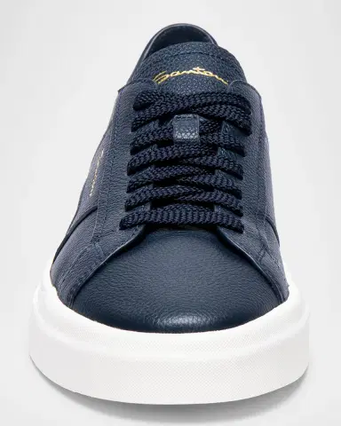 Santoni Men's DBS Leather Low-Top Sneakers | Thumbnail 4 Santoni Men's DBS Leather Low-Top Sneakers | Thumbnail 4