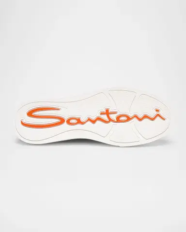 Santoni Men's DBS Leather Low-Top Sneakers | Thumbnail 5 Santoni Men's DBS Leather Low-Top Sneakers | Thumbnail 5