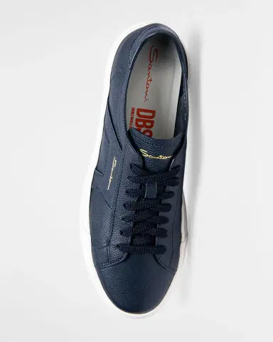 Santoni Men's DBS Leather Low-Top Sneakers | Thumbnail 6 Santoni Men's DBS Leather Low-Top Sneakers | Thumbnail 6