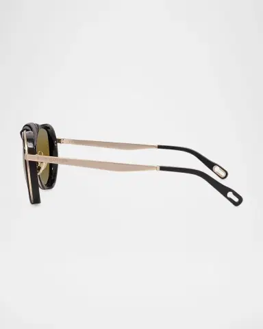 Vuarnet Men's Glacier 02 Titanium Round Sunglasses with Side Shields and Cord | Thumbnail 2 Vuarnet Men's Glacier 02 Titanium Round Sunglasses with Side Shields and Cord | Thumbnail 2