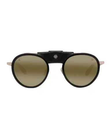 Vuarnet Men's Glacier 02 Titanium Round Sunglasses with Side Shields and Cord | Thumbnail 1 Vuarnet Men's Glacier 02 Titanium Round Sunglasses with Side Shields and Cord | Thumbnail 1