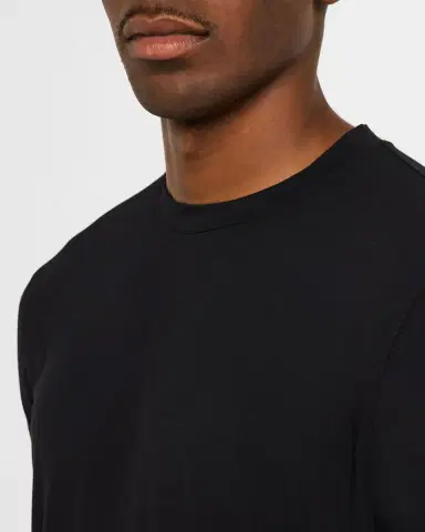 Giorgio Armani Men's Textured Stretch T-Shirt | Thumbnail 5 Giorgio Armani Men's Textured Stretch T-Shirt | Thumbnail 5