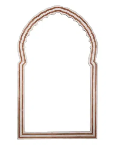 Jamie Young Bardot 60" Bone & Wood Wall Mirror | Thumbnail 1 Jamie Young Bardot 60" Bone & Wood Wall Mirror | Thumbnail 1