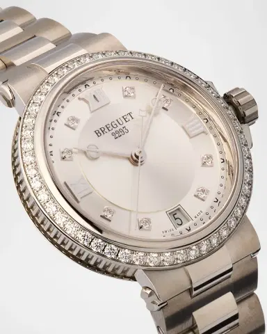 Breguet Stainless Steel Marine 33.8mm Diamond Watch with Bracelet Strap | Thumbnail 2 Breguet Stainless Steel Marine 33.8mm Diamond Watch with Bracelet Strap | Thumbnail 2