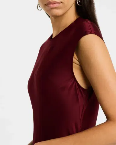 ARGENT Cap-Sleeve Bias Viscose Satin Maxi Dress | Thumbnail 4 ARGENT Cap-Sleeve Bias Viscose Satin Maxi Dress | Thumbnail 4