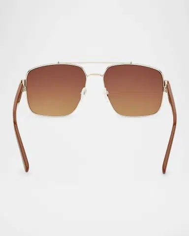 MCM Men's MW0008M Metal Double-Bridge Square Sunglasses | Thumbnail 5 MCM Men's MW0008M Metal Double-Bridge Square Sunglasses | Thumbnail 5