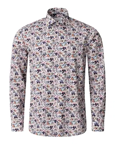 Eton Men's Slim-Fit Cotton Floral Sport Shirt | Thumbnail 1 Eton Men's Slim-Fit Cotton Floral Sport Shirt | Thumbnail 1