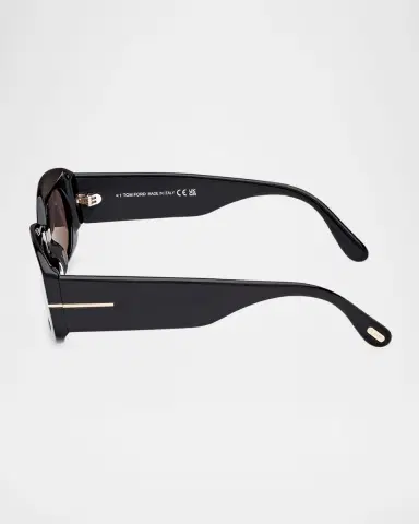 Tom Ford Cielle Oval Acetate Sunglasses | Thumbnail 4 Tom Ford Cielle Oval Acetate Sunglasses | Thumbnail 4