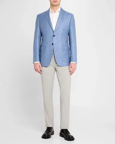 Emporio Armani Men's Houndstooth Plaid Sport Coat | Thumbnail 2 Emporio Armani Men's Houndstooth Plaid Sport Coat | Thumbnail 2
