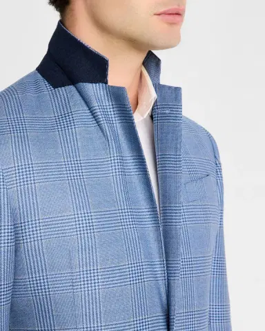Emporio Armani Men's Houndstooth Plaid Sport Coat | Thumbnail 7 Emporio Armani Men's Houndstooth Plaid Sport Coat | Thumbnail 7