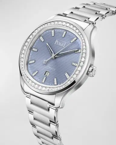 PIAGET Polo 36mm Stainless Steel Blue Dial Diamond Watch | Thumbnail 2 PIAGET Polo 36mm Stainless Steel Blue Dial Diamond Watch | Thumbnail 2