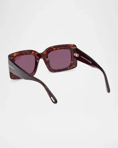 Tom Ford Brigitta Rectangle Acetate Sunglasses | Thumbnail 2 Tom Ford Brigitta Rectangle Acetate Sunglasses | Thumbnail 2