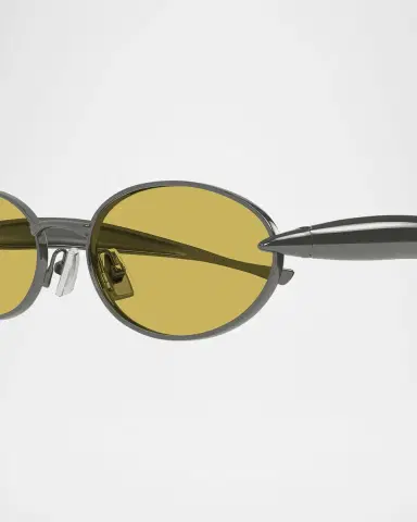 Bottega Veneta Sardine Logo Engraved Metal Sunglasses | Thumbnail 2 Bottega Veneta Sardine Logo Engraved Metal Sunglasses | Thumbnail 2