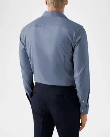 Eton Men's Contemporary Fit Cotton-Lyocell Sport Shirt | Thumbnail 3 Eton Men's Contemporary Fit Cotton-Lyocell Sport Shirt | Thumbnail 3