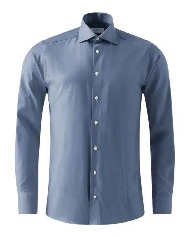 Eton Men's Contemporary Fit Cotton-Lyocell Sport Shirt | Thumbnail 1 Eton Men's Contemporary Fit Cotton-Lyocell Sport Shirt | Thumbnail 1