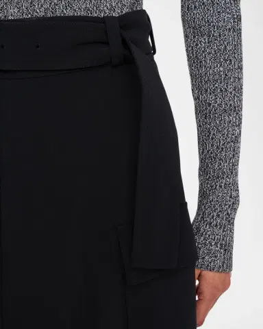 Joseph Pernette Belted A-Line Midi Skirt | Thumbnail 5 Joseph Pernette Belted A-Line Midi Skirt | Thumbnail 5