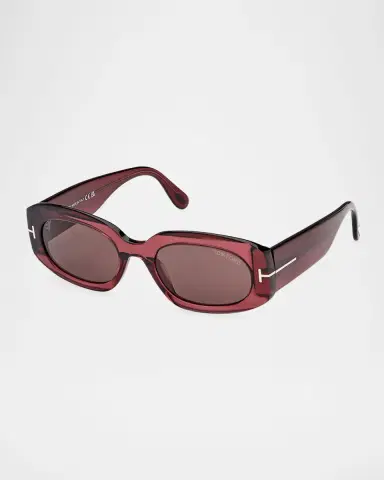 Tom Ford Cielle Oval Acetate Sunglasses | Thumbnail 3 Tom Ford Cielle Oval Acetate Sunglasses | Thumbnail 3