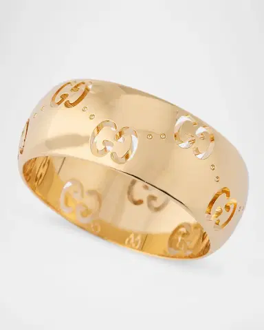 Gucci Icon 18K Yellow Gold GG Wide Ring | Thumbnail 2 Gucci Icon 18K Yellow Gold GG Wide Ring | Thumbnail 2