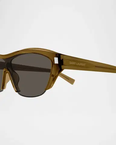 Saint Laurent Recycled Acetate Shield Sunglasses | Thumbnail 2 Saint Laurent Recycled Acetate Shield Sunglasses | Thumbnail 2