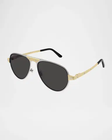 Cartier Men 's CT0533SM Metal Aviator Sunglasses | Thumbnail 3 Cartier Men 's CT0533SM Metal Aviator Sunglasses | Thumbnail 3