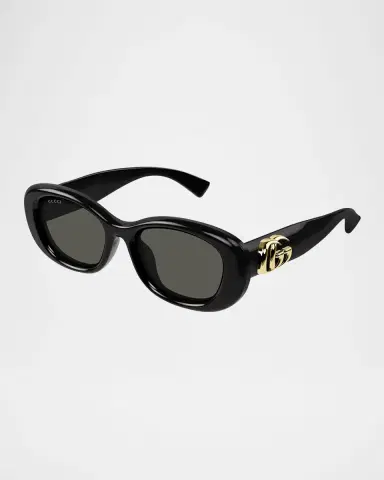 Gucci GG Logo Oval Plastic Sunglasses | Thumbnail 3 Gucci GG Logo Oval Plastic Sunglasses | Thumbnail 3