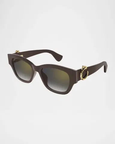 Cartier C-Logo Cat-Eye Shape Acetate Sunglasses | Thumbnail 3 Cartier C-Logo Cat-Eye Shape Acetate Sunglasses | Thumbnail 3