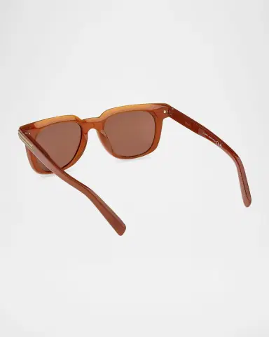 Zegna Men's Square Acetate Sunglasses | Thumbnail 2 Zegna Men's Square Acetate Sunglasses | Thumbnail 2
