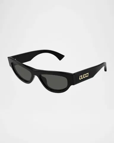 Gucci Logo Acetate Cat-Eye Sunglasses | Thumbnail 2 Gucci Logo Acetate Cat-Eye Sunglasses | Thumbnail 2