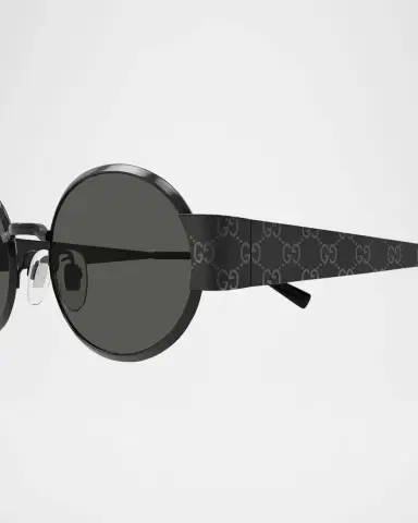 Gucci Men 's GG1854SM Metal Oval Sunglasses | Thumbnail 2 Gucci Men 's GG1854SM Metal Oval Sunglasses | Thumbnail 2