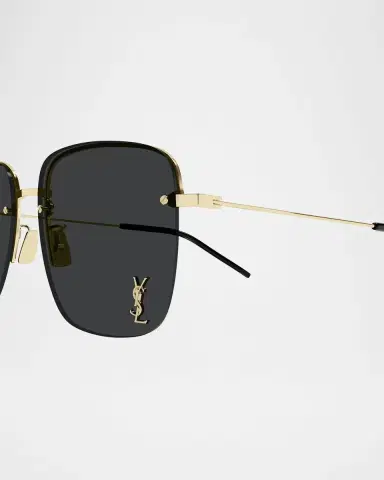 Saint Laurent YSL Rimless Square Metal Sunglasses | Thumbnail 2 Saint Laurent YSL Rimless Square Metal Sunglasses | Thumbnail 2