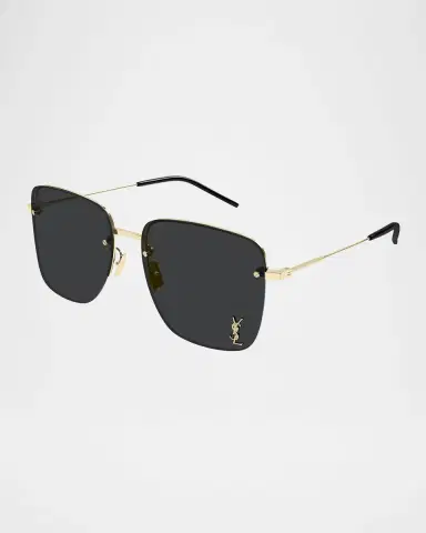 Saint Laurent YSL Rimless Square Metal Sunglasses | Thumbnail 3 Saint Laurent YSL Rimless Square Metal Sunglasses | Thumbnail 3