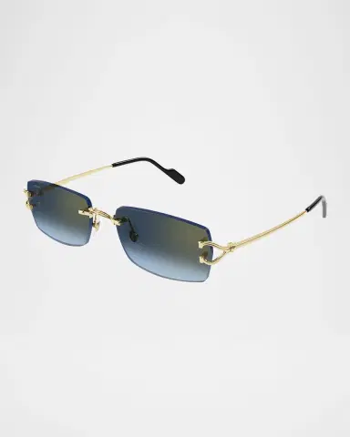Cartier Men 's CT0550SM Metal Rectangle Sunglasses | Thumbnail 3 Cartier Men 's CT0550SM Metal Rectangle Sunglasses | Thumbnail 3