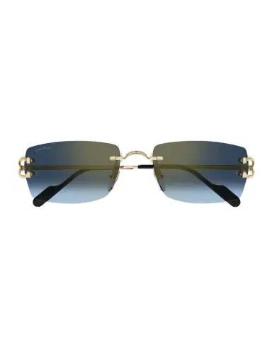 Cartier Men 's CT0550SM Metal Rectangle Sunglasses | Thumbnail 1 Cartier Men 's CT0550SM Metal Rectangle Sunglasses | Thumbnail 1