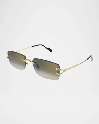 Cartier Men 's CT0550SM Metal Rectangle Sunglasses | Thumbnail 3 Cartier Men 's CT0550SM Metal Rectangle Sunglasses | Thumbnail 3
