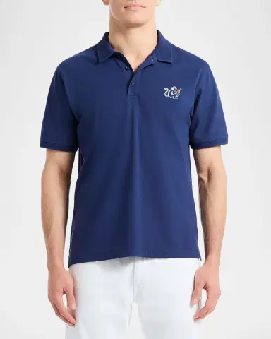 Robert Graham Men's Monkey Business Knit Polo Shirt | Thumbnail 4 Robert Graham Men's Monkey Business Knit Polo Shirt | Thumbnail 4
