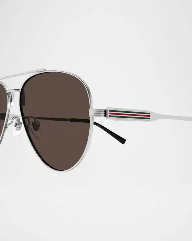Gucci Men 's GG1874SM Metal Aviator Sunglasses | Thumbnail 2 Gucci Men 's GG1874SM Metal Aviator Sunglasses | Thumbnail 2