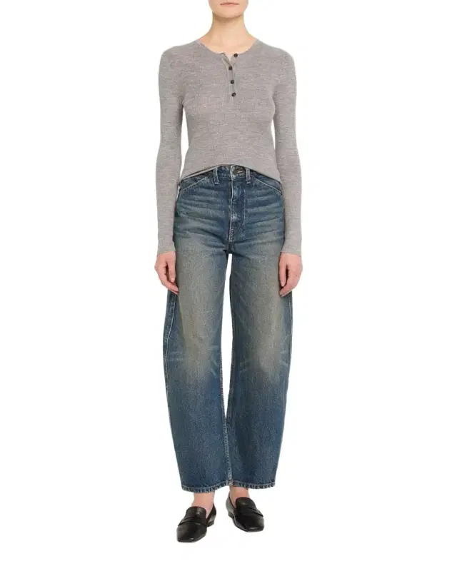 Klarise Henley Wool Sweater Klarise Henley Wool Sweater