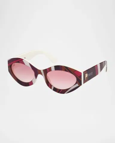 Pucci Cat-Eye Acetate Sunglasses | Thumbnail 3 Pucci Cat-Eye Acetate Sunglasses | Thumbnail 3