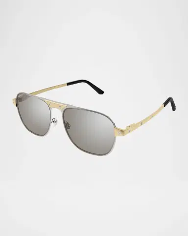 Cartier Men 's CT0532SM Metal Aviator Sunglasses | Thumbnail 3 Cartier Men 's CT0532SM Metal Aviator Sunglasses | Thumbnail 3
