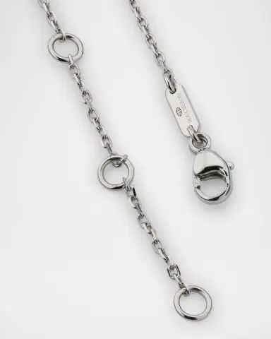 Boucheron 18K White Gold Fuzzy, the Leopard Pendant Necklace with Diamonds and Emeralds | Thumbnail 3 Boucheron 18K White Gold Fuzzy, the Leopard Pendant Necklace with Diamonds and Emeralds | Thumbnail 3