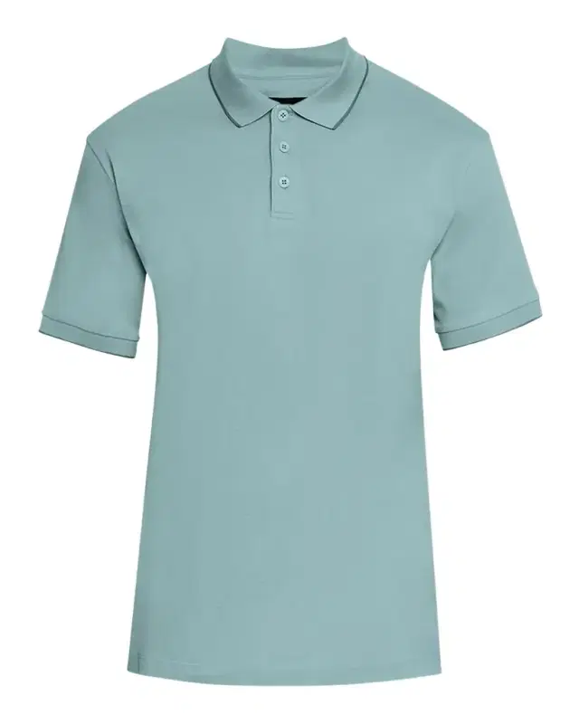Men 's Tipped Pique Polo Shirt Men 's Tipped Pique Polo Shirt