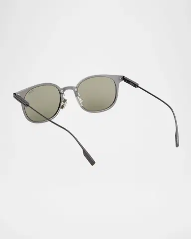 Zegna Men's Round Metal Sunglasses | Thumbnail 2 Zegna Men's Round Metal Sunglasses | Thumbnail 2